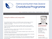 Tablet Screenshot of craniofacialsurgery.co.nz